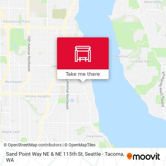 Mapa de Sand Point Way NE & NE 115th St