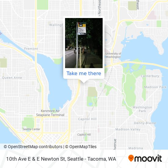 Mapa de 10th Ave E & E Newton St