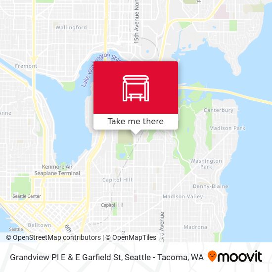 Mapa de Grandview Pl E & E Garfield St