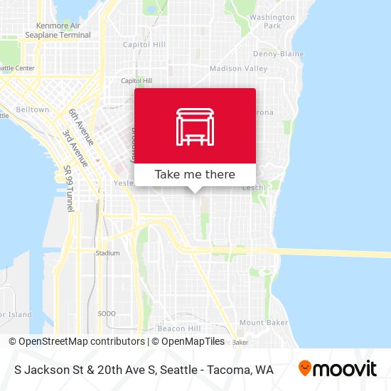 S Jackson St & 20th Ave S map