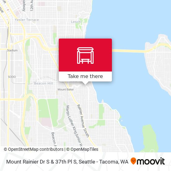 Mount Rainier Dr S & 37th Pl S map