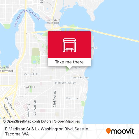 Mapa de E Madison St & Lk Washington Blvd