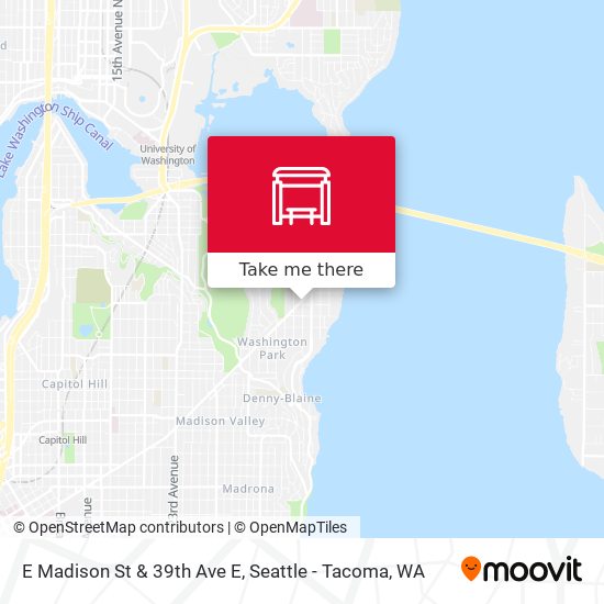 Mapa de E Madison St & 39th Ave E
