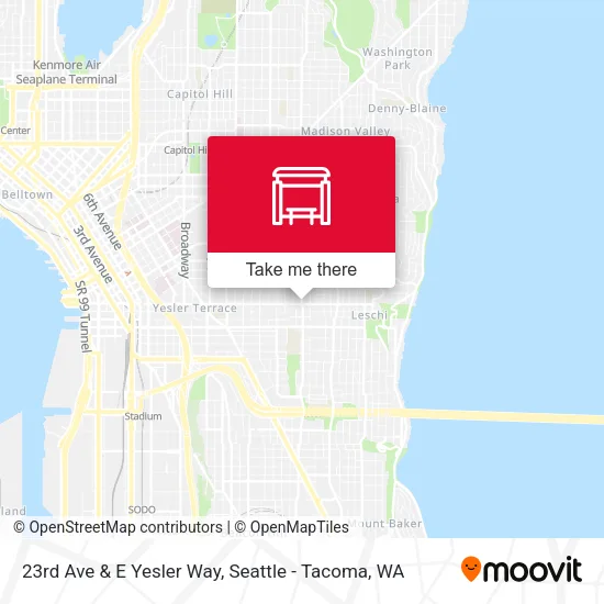 Mapa de 23rd Ave & E Yesler Way