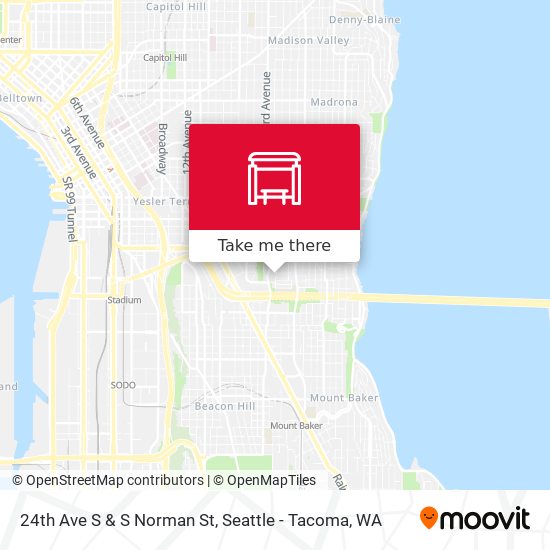 24th Ave S & S Norman St map