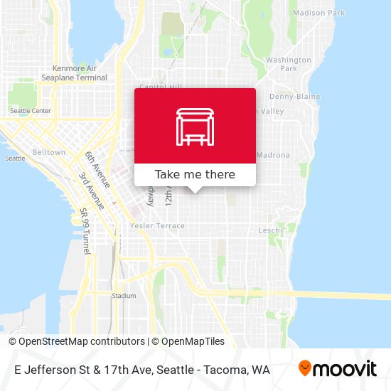 E Jefferson St & 17th Ave map