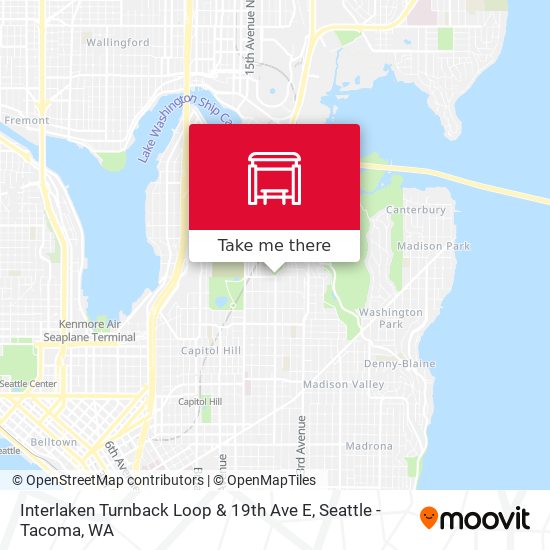 Mapa de Interlaken Turnback Loop & 19th Ave E