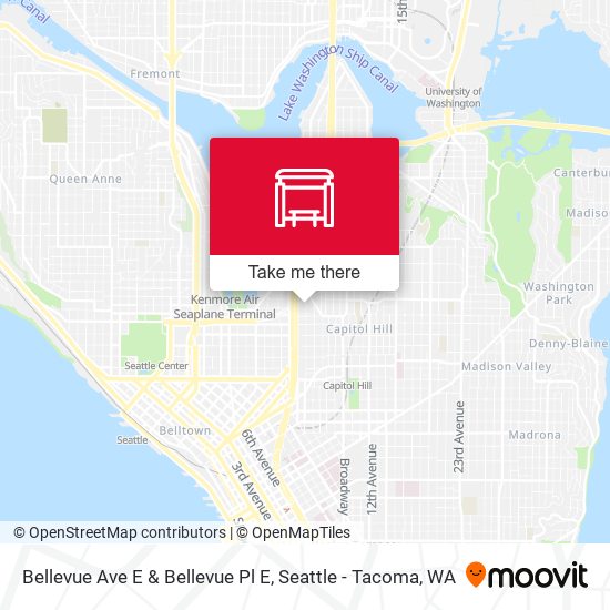 Bellevue Ave E & Bellevue Pl E map