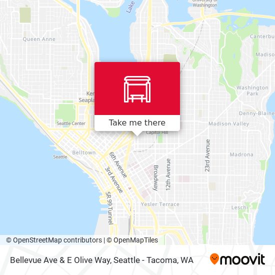 Bellevue Ave & E Olive Way map