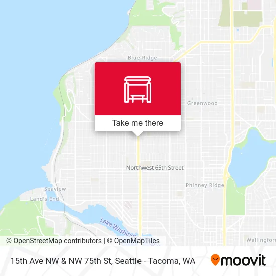 15th Ave NW & NW 75th St map