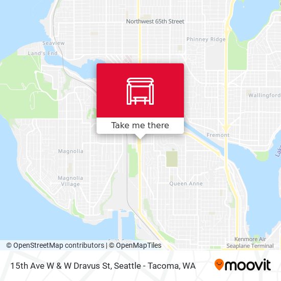 15th Ave W & W Dravus St map