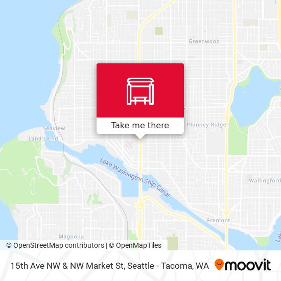 15th Ave NW & NW Market St map