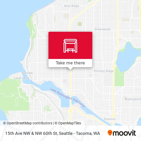 15th Ave NW & NW 60th St map