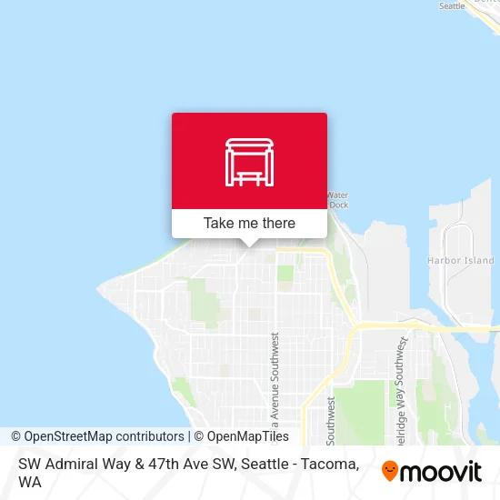SW Admiral Way & 47th Ave SW map