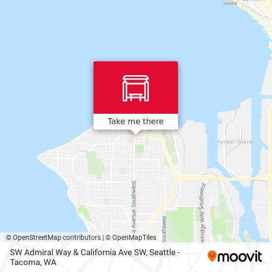 Mapa de SW Admiral Way & California Ave SW