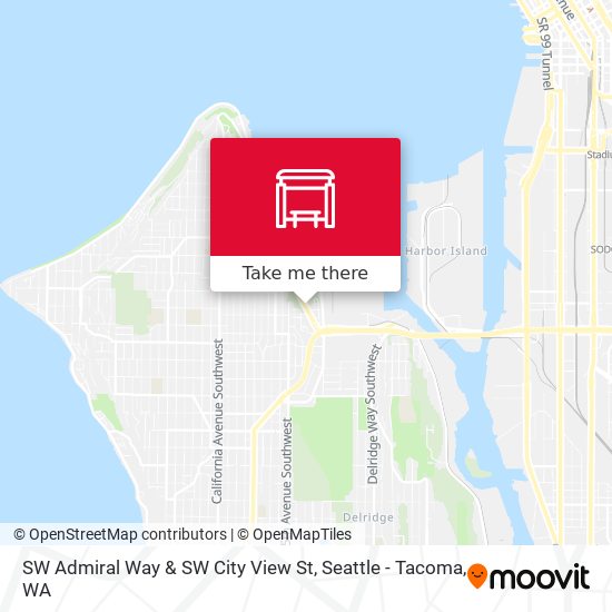 Mapa de SW Admiral Way & SW City View St