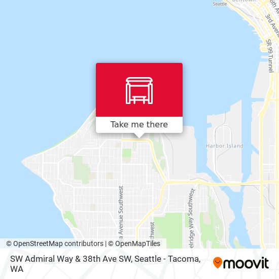 Mapa de SW Admiral Way & 38th Ave SW