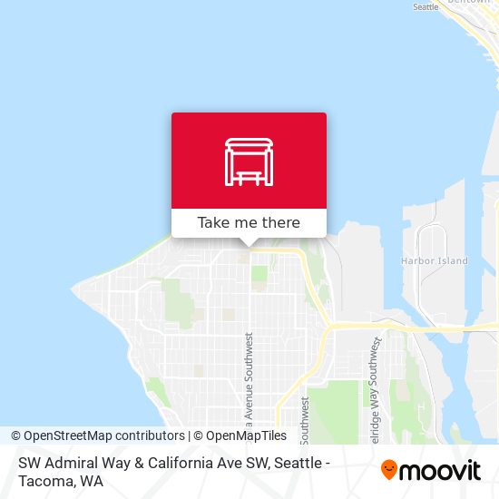 Mapa de SW Admiral Way & California Ave SW