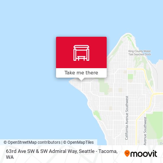 Mapa de 63rd Ave SW & SW Admiral Way