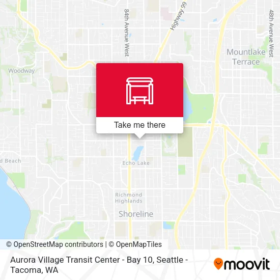 Aurora Village Transit Center - Bay 10 map