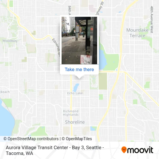 Aurora Village Transit Center - Bay 3 map