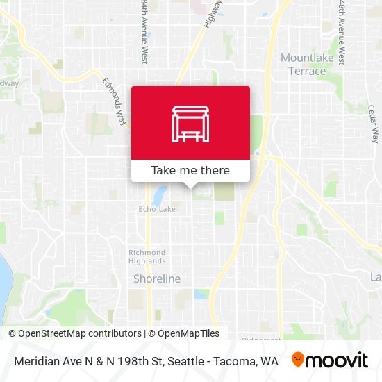 Mapa de Meridian Ave N & N 198th St
