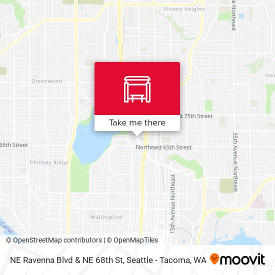 Mapa de NE Ravenna Blvd & NE 68th St
