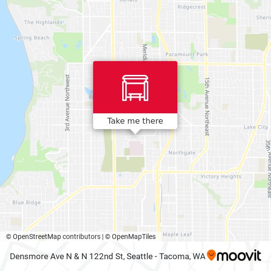 Densmore Ave N & N 122nd St map
