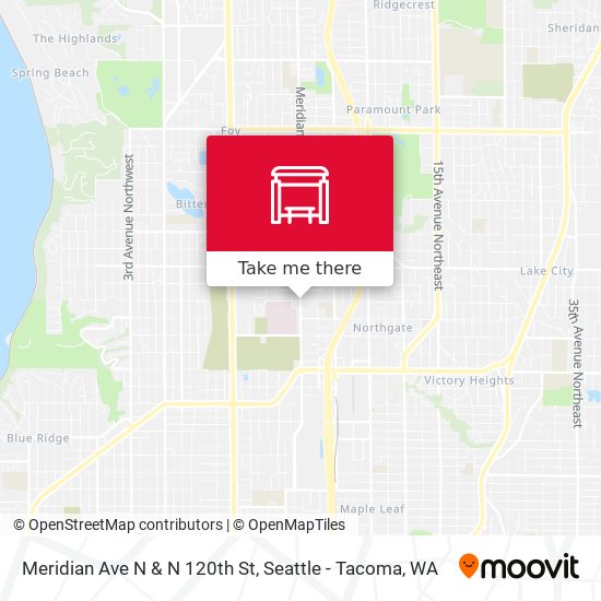 Mapa de Meridian Ave N & N 120th St