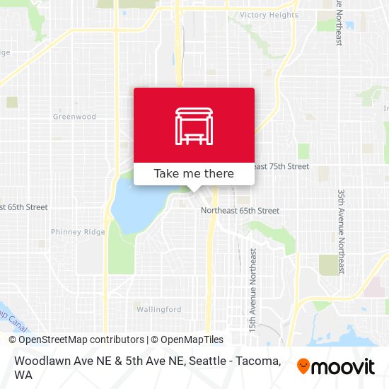 Mapa de Woodlawn Ave NE & 5th Ave NE