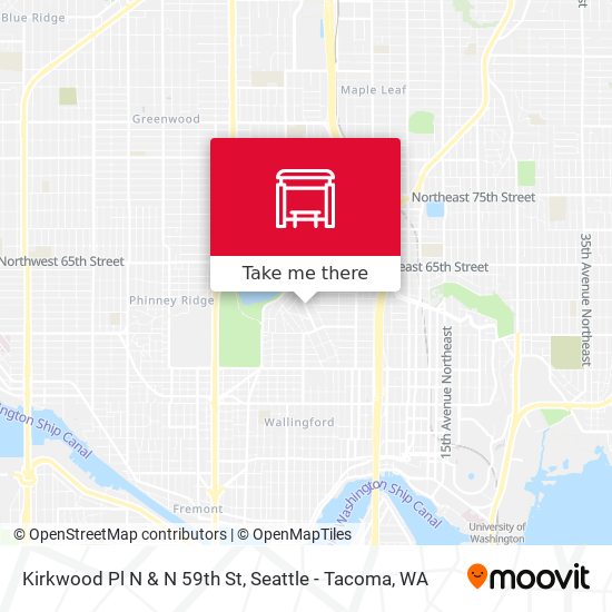 Mapa de Kirkwood Pl N & N 59th St