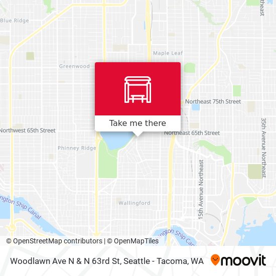 Woodlawn Ave N & N 63rd St map