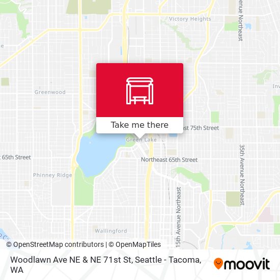 Woodlawn Ave NE & NE 71st St map