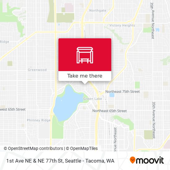1st Ave NE & NE 77th St map