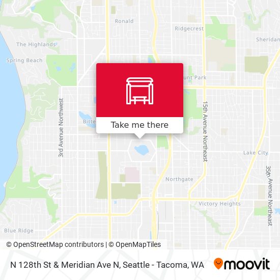 Mapa de N 128th St & Meridian Ave N