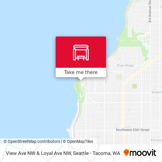 View Ave NW & Loyal Ave NW map