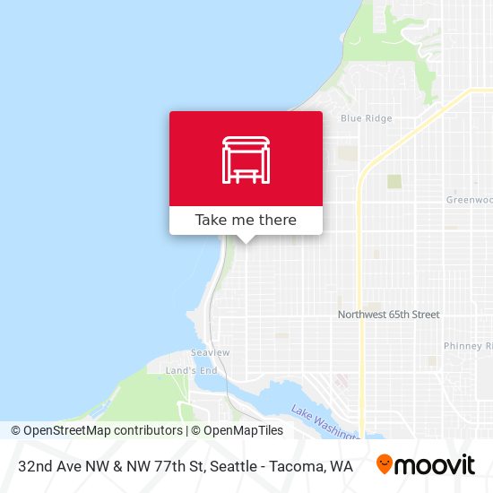 32nd Ave NW & NW 77th St map