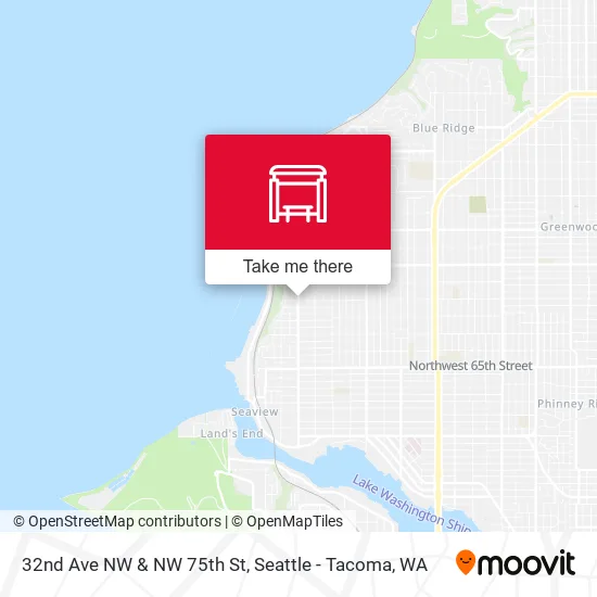 32nd Ave NW & NW 75th St map