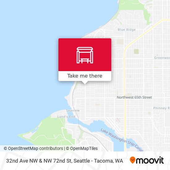 32nd Ave NW & NW 72nd St map