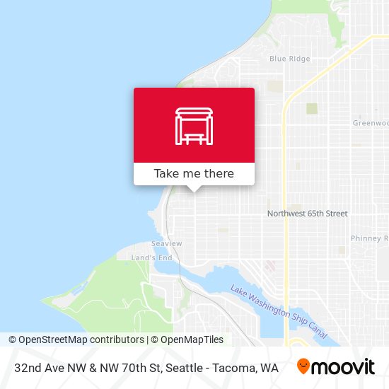 32nd Ave NW & NW 70th St map