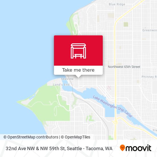 32nd Ave NW & NW 59th St map