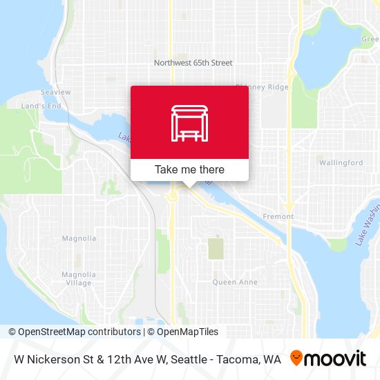 Mapa de W Nickerson St & 12th Ave W