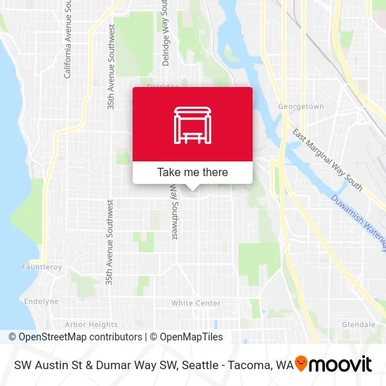 SW Austin St & Dumar Way SW map