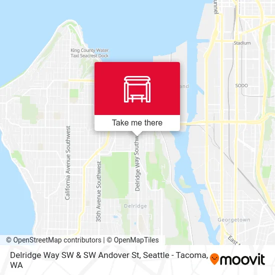 Delridge Way SW & SW Andover St map