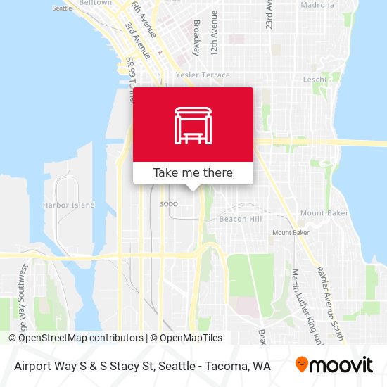 Airport Way S & S Stacy St map