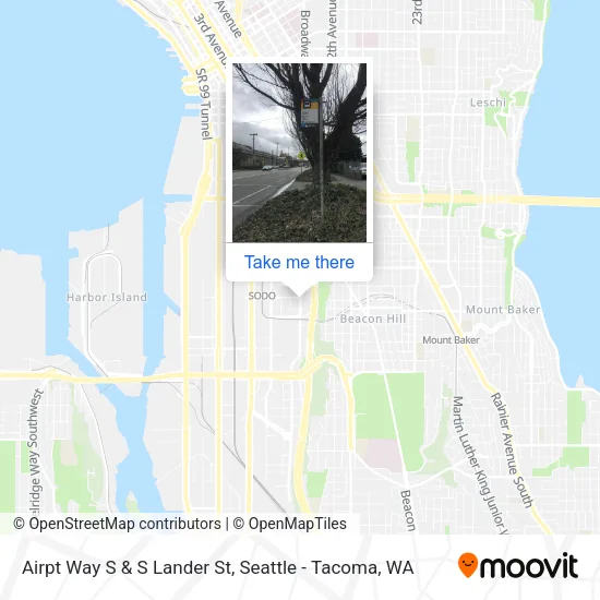 Airpt Way S & S Lander St map
