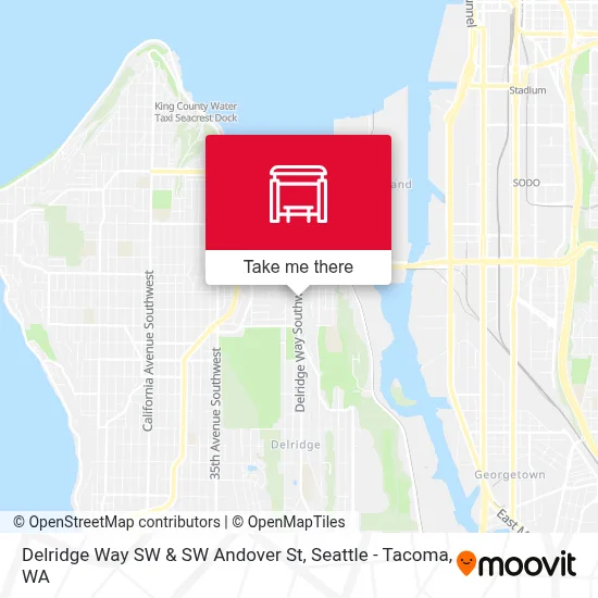 Delridge Way SW & SW Andover St map