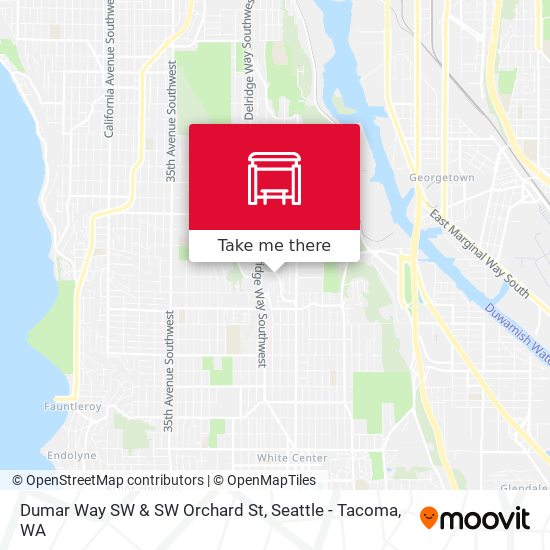 Mapa de Dumar Way SW & SW Orchard St