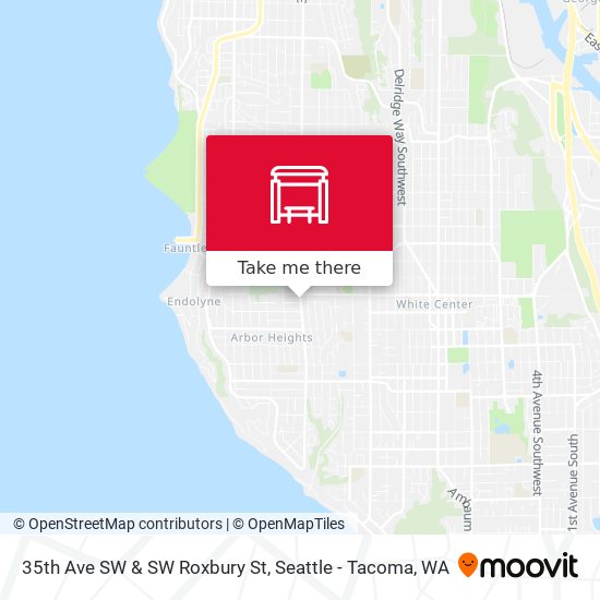 Mapa de 35th Ave SW & SW Roxbury St