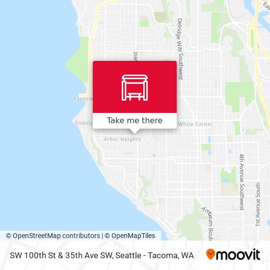 SW 100th St & 35th Ave SW map